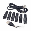 Universal USB Ladekabel Set für Rasierer / Trimmer / Groomer - 8 teiliges Set