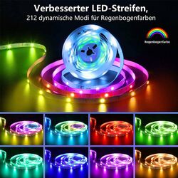 USB Backlight RGB LED Stripe Leiste Streifen Band Licht Lichterkette Bluetooth