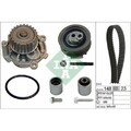 1x Wasserpumpe + Zahnriemensatz Schaeffler INA 530 0445 32 passend für AUDI
