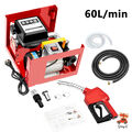 230V 60L/min Generisch Dieselpumpe Heizölpumpe Ölpumpe Tankstelle mit Zählwerk!