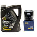 Motoröl Set 5W30 5 Liter + Ölfilter SM 121 für Kia Rio III Hyundai Sonata V