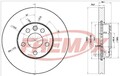 Bremsscheibe Scheibenbremse 2x für Ford Galaxy I VW 95-10 Vorne Fremax Bd-1531