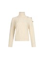 Liu Jo Damenpullover Aus Wolle, Hellbeige, Code MF5425 MS040