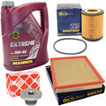 Motoröl Filter Set 5W40 5 Liter + Ölablassschraube für Opel Astra G CC Caravan
