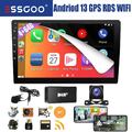 2DIN DAB+ Android 13 4+64G Carplay Autoradio GPS Navi RDS Bluetooth WIFI MIK KAM