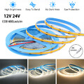 COB LED Streifen 12V 24V 0.5m-10m Leiste Band Stripe Lichterkette Lichtschlauch