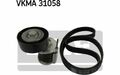 SKF Keilrippenriemensatz für VOLKSWAGEN POLO SEAT IBIZA SKODA FABIA VKMA 31058