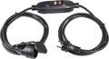 as - Schwabe PRCD Verlängerungskabel mit Personenschutz-Zwischenschalter, 2 x 1