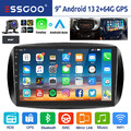 Für Smart Forfour Fortwo 453 DAB+ 64G Android 13 Autoradio Carplay GPS Navi +KAM