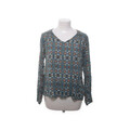 ESPRIT, Bluse, Größe: 34, Grün/Mehrfarbig, Viskose, Medaillon, Damen #L44