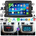 Android 14 DAB+ 2+64G Carplay GPS Kam Autoradio Für Renault Dacia Duster Dokker