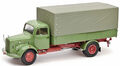 1:18 Schuco Mercedes L3500  pick up with canvas top green/red/grey