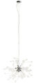 LED / Halogen Deckenlampe Pendelleuchte 8-flg. G9 Hängelampe Glas Chrom Ø 70 cm 
