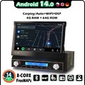 7" 8-Kern 64GB DAB+Android 14 Autoradio GPS WiFi BT5.0 Navi CarPlay RDS DSP DAB+