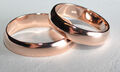 1 Paar Trauringe Eheringe Hochzeitsringe Gold 585 - Rotgold - Breite 5mm - TOP !
