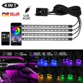 LED Unterbodenbeleuchtung RGB Auto Atmosphäre Unterboden Lichtleisten APP DE