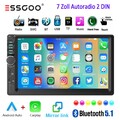 Autoradio 2DIN mit 7" HD Bildschirm Carplay Android Auto Bluetooth AUX USB TF FM