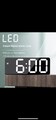 Led Spiegel Tisch Uhr Digital Alarm Snooze Display Zeit Desktop