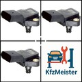3x ORIGINAL® Facet Luftdrucksensor, Höhenanpassung Links, Rechts für VW GOLF
