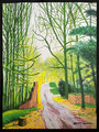 David Hockney Lithographie COA Original Sign. op Nummeriert Handbemalt Limitiert