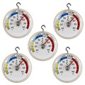 5x Kühlschrank Thermometer Set analog mit Haken Kühlhaus Gefrierschrank Gastro