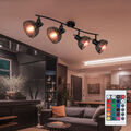 LED Decken Strahler RGB DIMMER Farbwechsel Schlaf Zimmer Spot Lampe beweglich