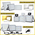 10W-500W LED Fluter mit Bewegungsmelder Stecker Außen Strahler Scheinwerfer HOT