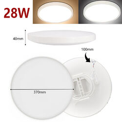 LED Deckenlampe Panel Deckenleuchte Bad Wohnzimmer Schlafzimmer Flur lampe IP44