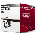 Für Audi Q2 Typ GAB / GAG (Auto Hak) Anhängerkupplung vertikal abnehmbar neu