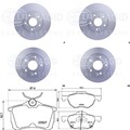 HELLA PAGID BREMSENSET VORNE + HINTEN passend für HONDA ACCORD 7 VII
