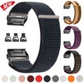 Nylon Loop Armband Für Garmin Fenix 8 E 7 7X 6 6X Pro 5X 5 Plus 3HR Smartwatch