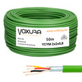 Busleitung YCYM 2x2x0,8 50 Meter Ring Grün EIB BUS KNX Buskabel Datenleitung