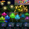 2-4x LED Solarleuchte Feuerwerk Licht Lichterkette Solarlampe Außen Garten-Deko