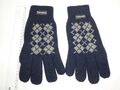 Thinsulate Strickhandschuhe Wollhandschuhe gefüttert - blau - Gr. M 8/9 - NEU