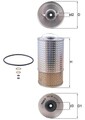Ölfilter MAHLE OX 38D Filtereinsatz für MERCEDES KLASSE SSANGYONG DAEWOO PUCH T2