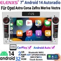 Android 14 Apple Carplay Für Opel Corsa C D Astra G H Meriva Autoradio GPS RDS