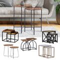2er Set Beistelltisch Couchtisch Massivholz Sofatisch Kaffeetisch WOMO-DESIGN®