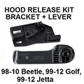 Motorhaube Hebel Offner Lagerbock Für VW JettaMK4 Golf Griff Motorhaubenseilzug*
