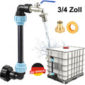 IBC Schwanenhals 3/4" Auslaufhahn Adapter Zubehör Für Container Regenwassertank.