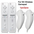 1/2x Nintendo Wii /U ORIGINAL 2 in1 Remote Motion Plus Inside Controller Nunchuk