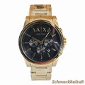 Armani Exchange Uhr AX2095 Herren Chronograph Goldfarben Edelstahl NEU OVP