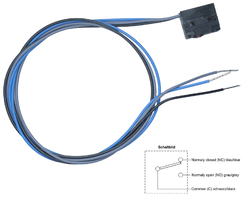 Mikroschalter Snap Action Switch V4NS Wechsler, IP67, Leitungen/Kabel ca. 500mm