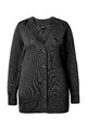 Ulla Popken Damen große Größen Strickjacke V Ausschnitt Knopfleiste