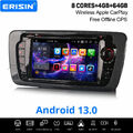 64GB Android 13 DAB+ Autoradio Navi Für SEAT IBIZA 8 Kern CarPlay Wifi CD BT 5.0