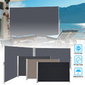 Seitenmarkise Ausziehbar Alu Balkon Sonnenschutz Markise UV Sichtschutz Terrasse