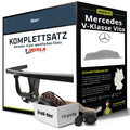 Für MERCEDES V-Klasse Vito Typ W638 Anhängerkupplung starr +eSatz 13pol 96- NEU