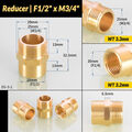 1/8 1/4 bis 1 Zoll BSP Messing Fitting Gewindefittings | Reduzierstück IG x AG