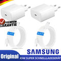 Original Samsung 45W Super Schnellladegerät USB C Kabel Galaxy S23 S24 S25 Ultra