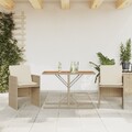 Bistroset Gartenmöbel Balkonset Sitzgruppe Balkonmöbel 3-tlg. Poly Rattan vidaXL