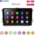 2+64GB 9" Autoradio Android 13 GPS RDS für VW Golf 5 6 Touran Polo Passat Tiguan